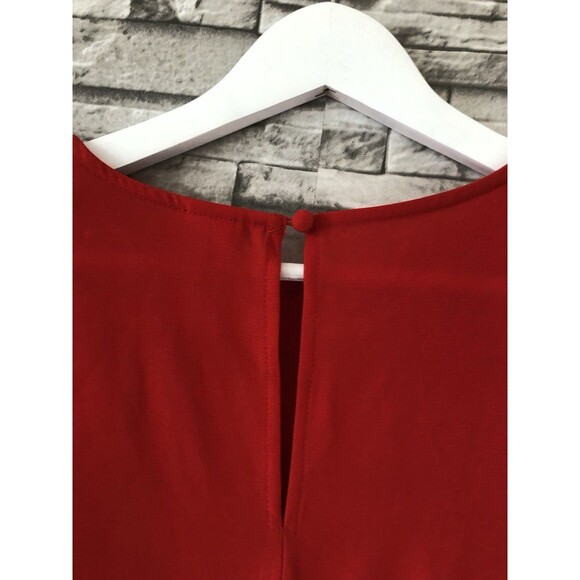 H&M Dress Women’s 6 Pearl Embellished Cuffs A Line Button Evening Classy - Picture 4 of 10